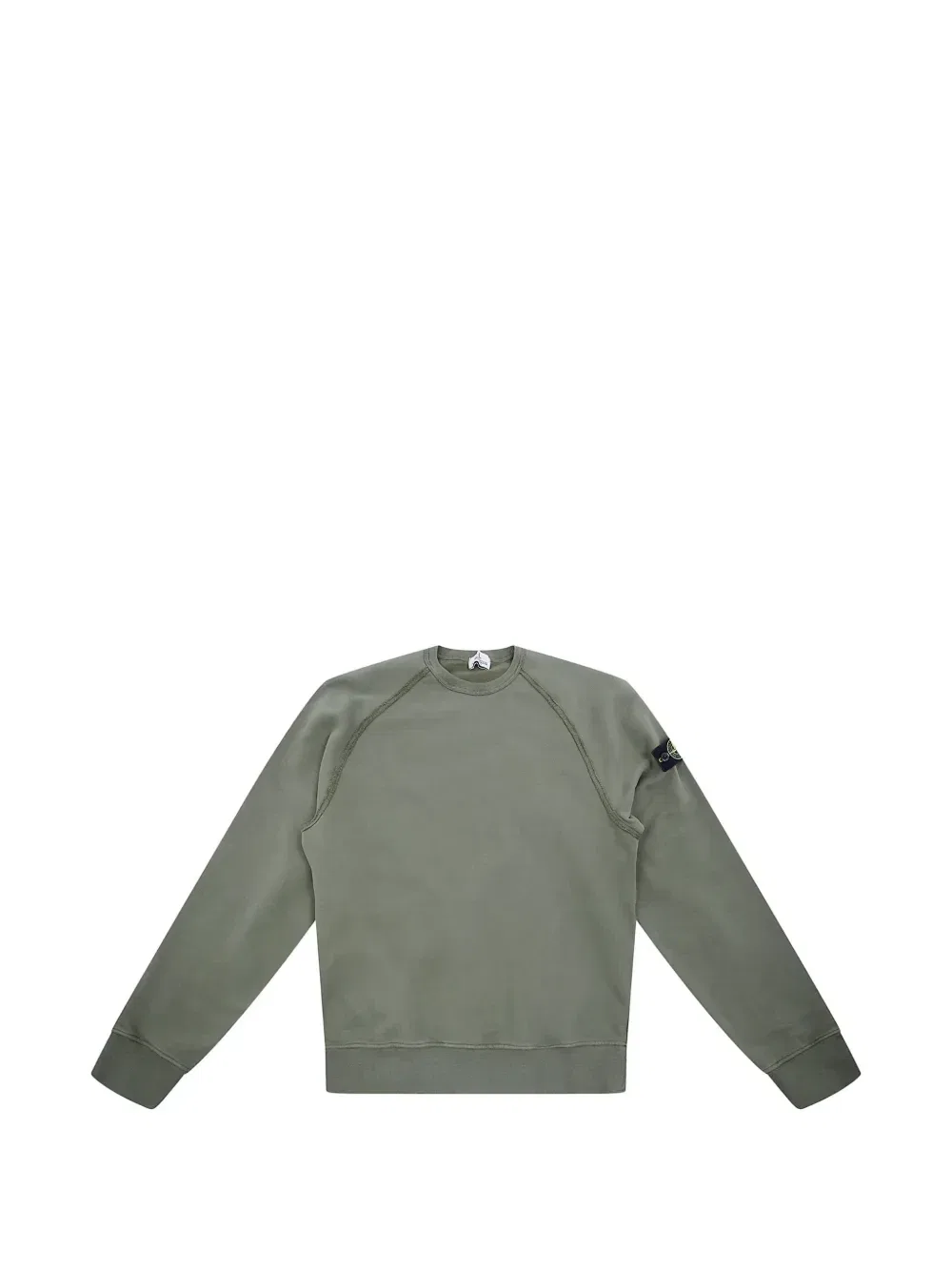 Свитер с рукавами реглан и нашивкой Compass Stone Island Junior, зеленый