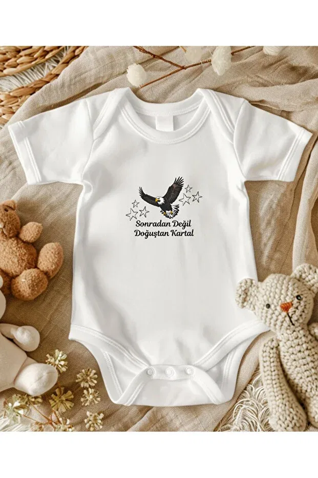 Детское боди-комбинезон с принтом Fan-Themed eagle with writing Lupi, Alacati — фото 3