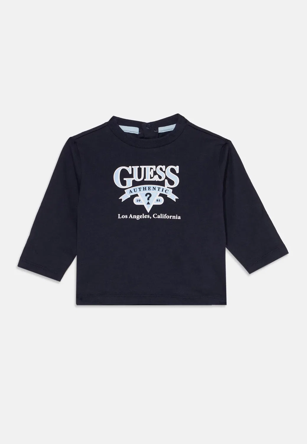 Футболка унисекс с логотипом, с длинными рукавами Guess, Smart Blue
