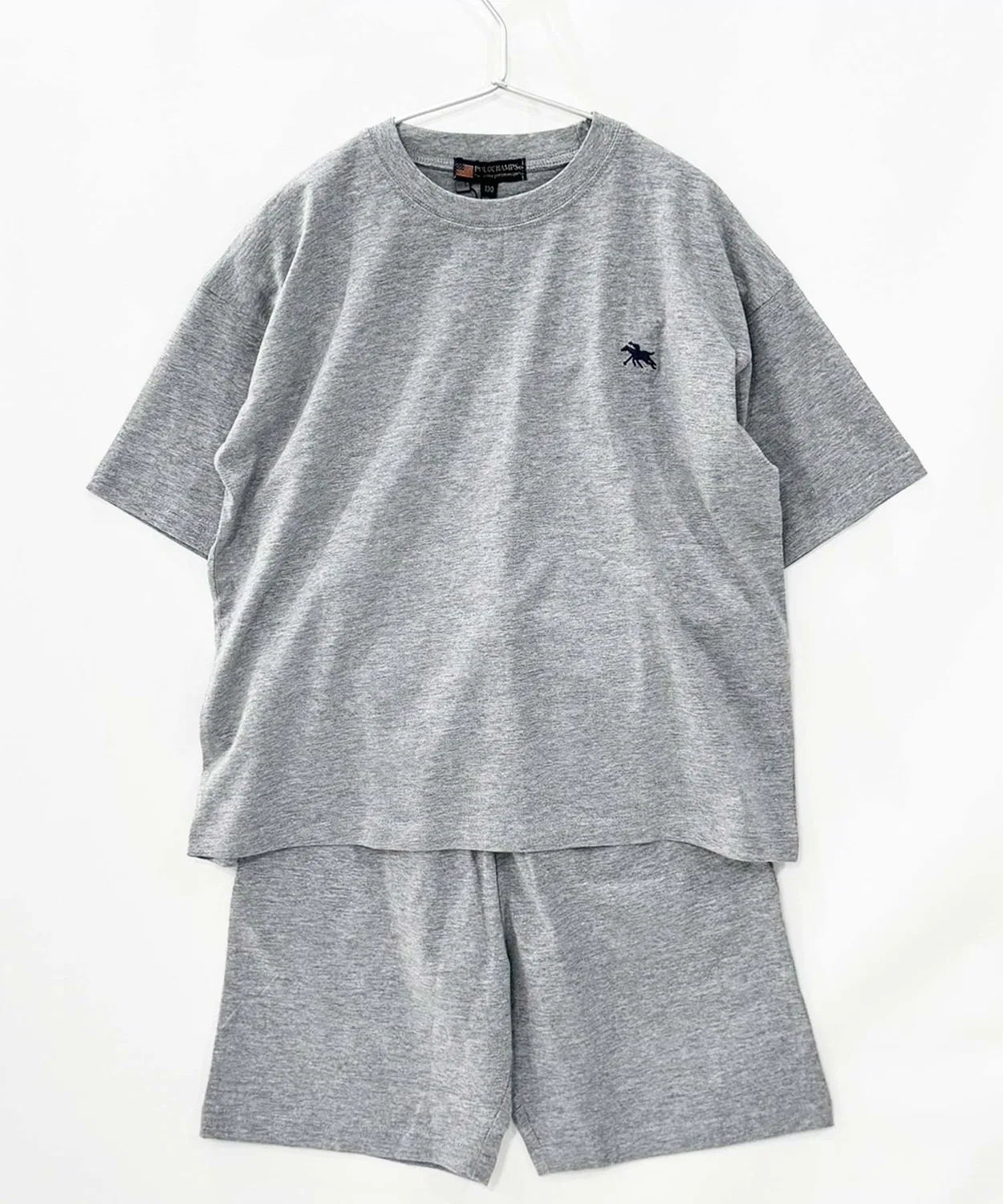 Детский комплект с вышивкой POLOCHAMPS, Heather Grey