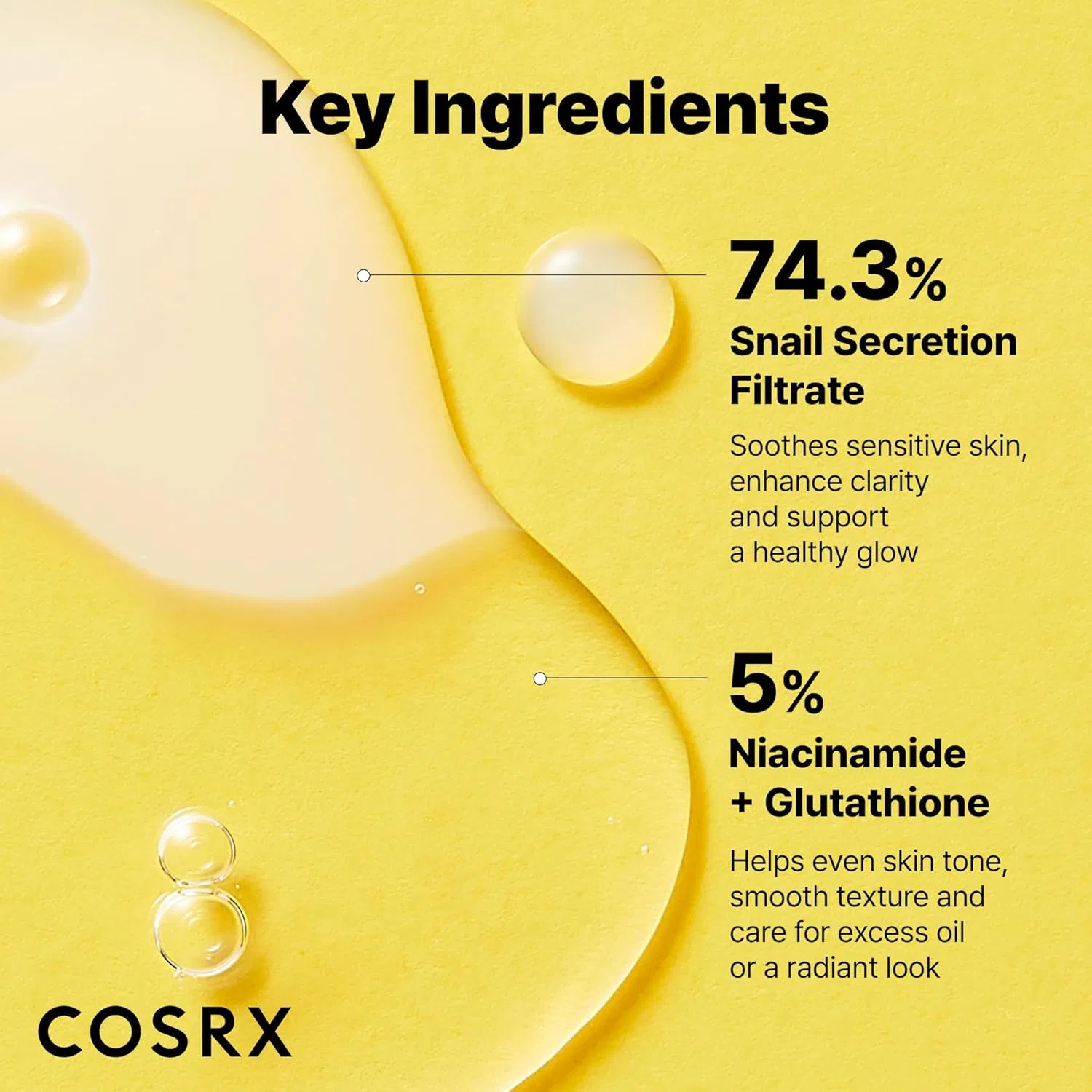 Эссенция Cosrx — Двойная для лица «Niacinamide % + Snail Mucin % Dual Essence» от — фото 4
