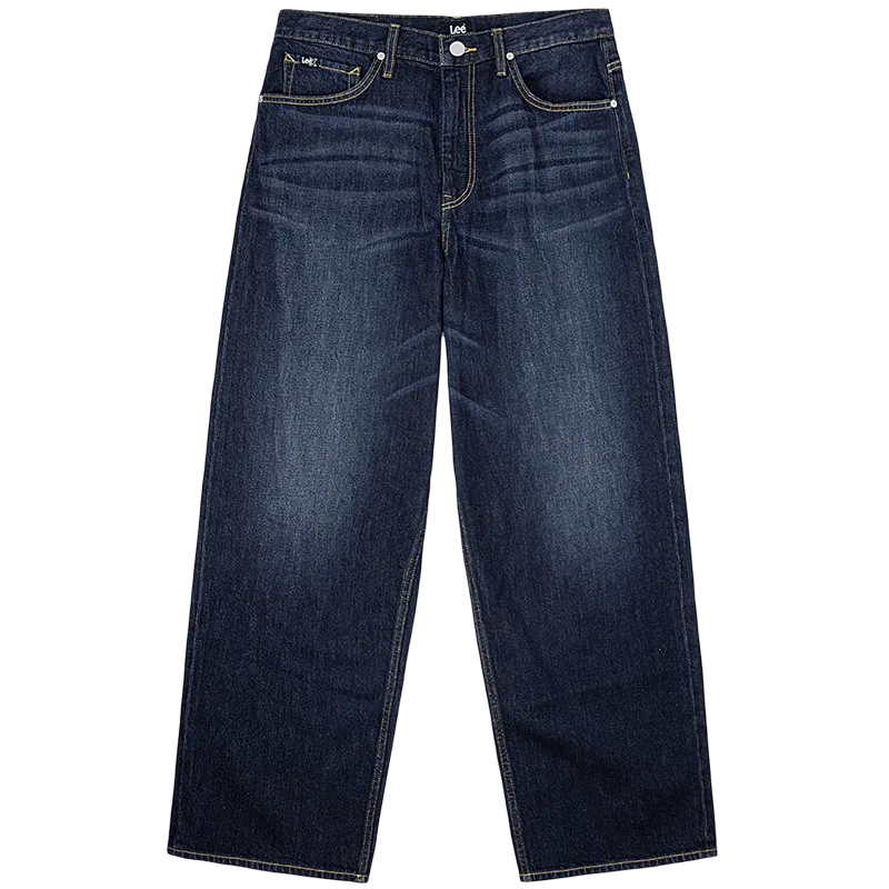 Детские джинсы свободного кроя с широкой штаниной Lee, Dark Blue