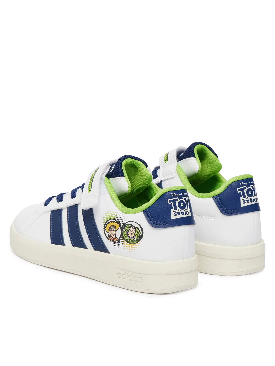 Кроссовки для мальчика Pixar Toy Story Grand Court Shoes Kids Adidas, белый — фото 3