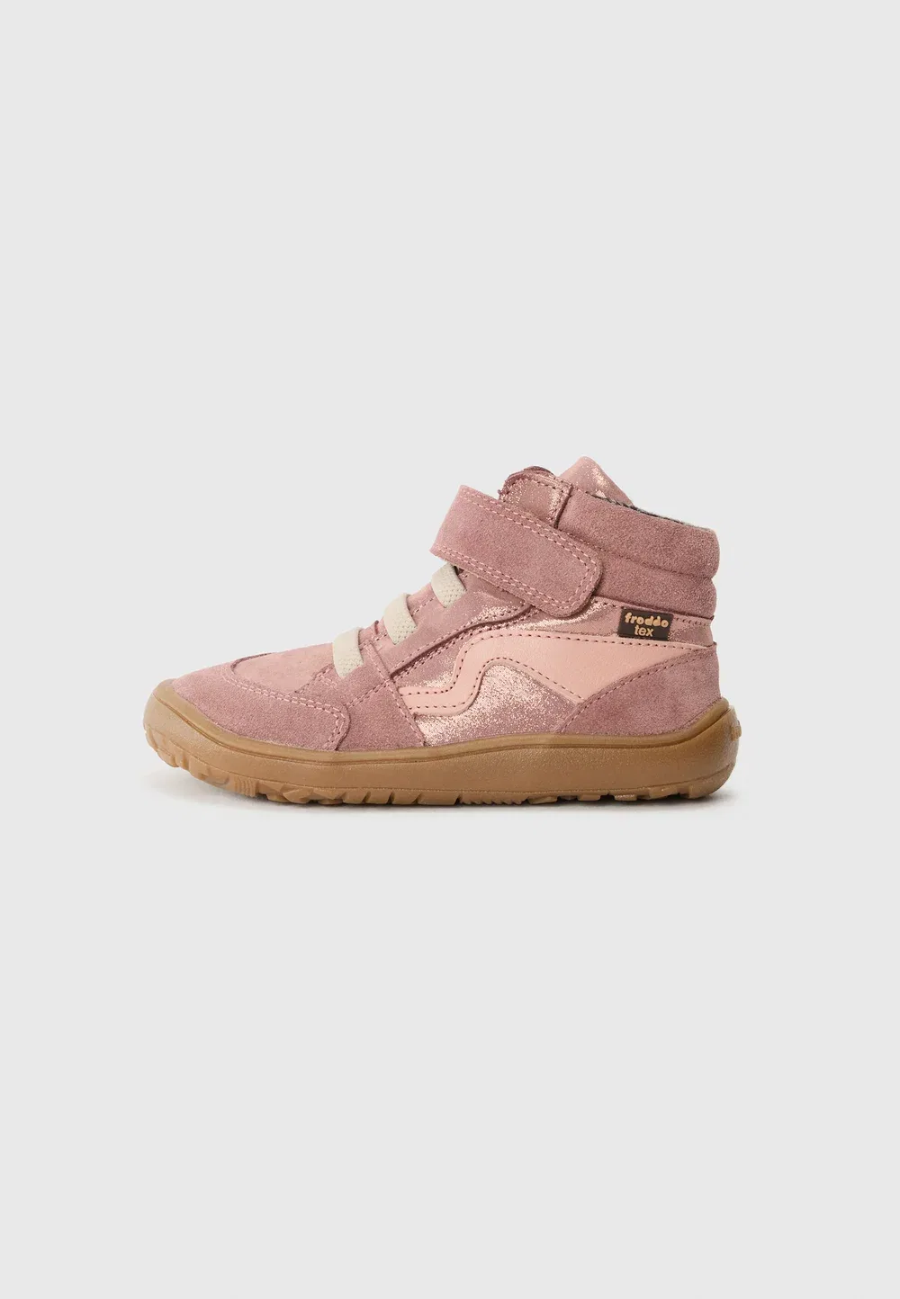 Barefoot tex go - высокие кроссовки Froddo, Pink/Gold-Coloured