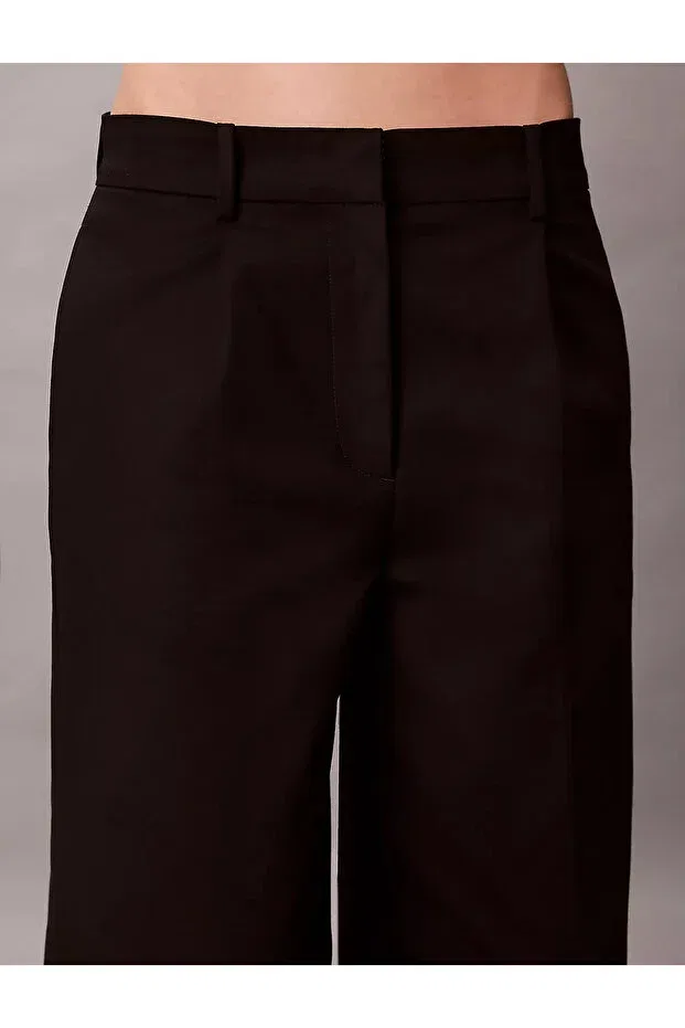 Женские широкие брюки с защипами Calvin Klein, Black
