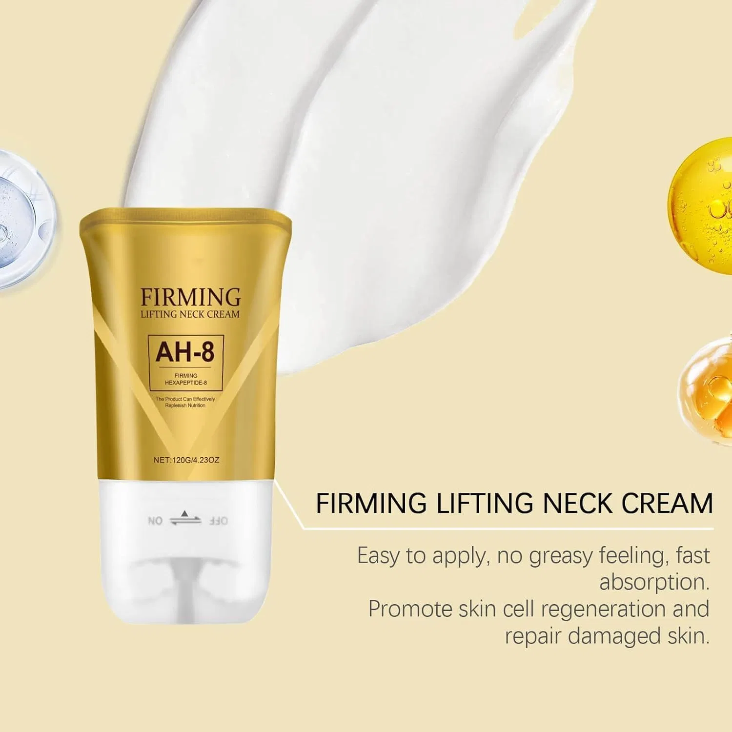 Крем для шеи AH-8 Firming Neck Cream, Wbietu, 3 шт, 120g — фото 2