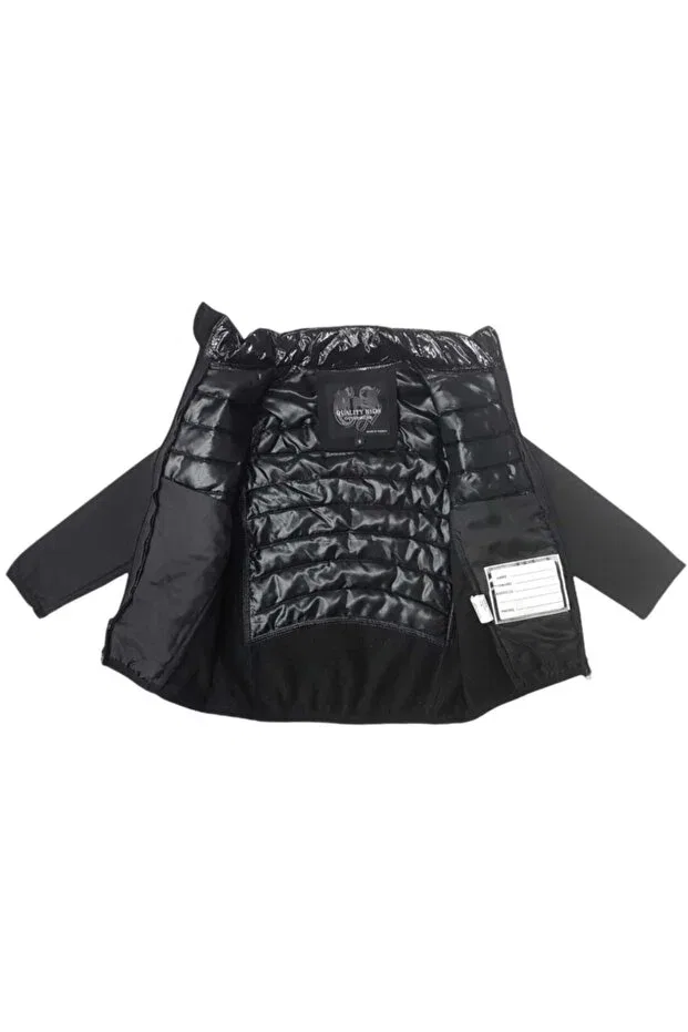 Детское пальто для девочек с принтом Sportswear Selen Bebe, Black — фото 4