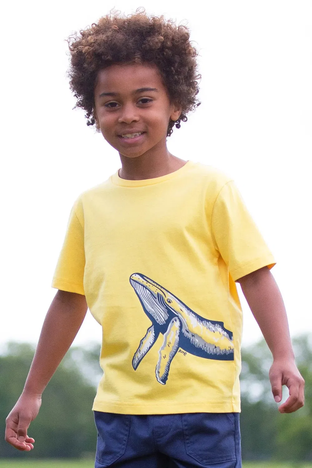 Детская футболка Humpback Kite, Yellow — фото 2