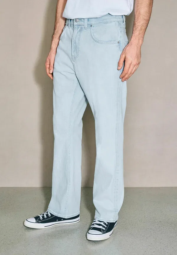Брюки прямые, cotton, edit bootcut jeans, Next, Bleach