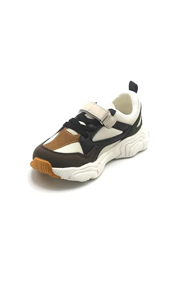 Детские спортивные кроссовки для девочек с липучками Vicco, Beige — фото 2