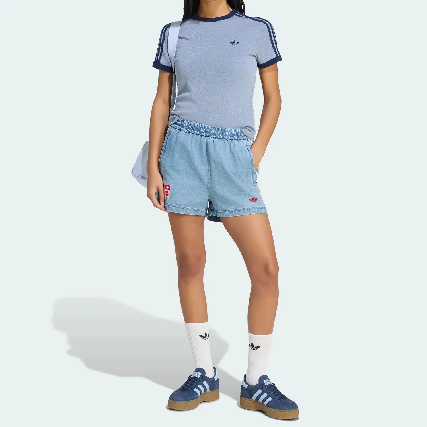 Джинсовые шорты X Coca Cola, Adidas Originals, Denim Blue — фото 3