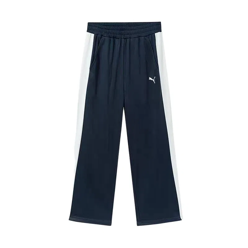 Детские спортивные штаны из трикотажа с умеренной эластичностью PUMA, Dark Blue