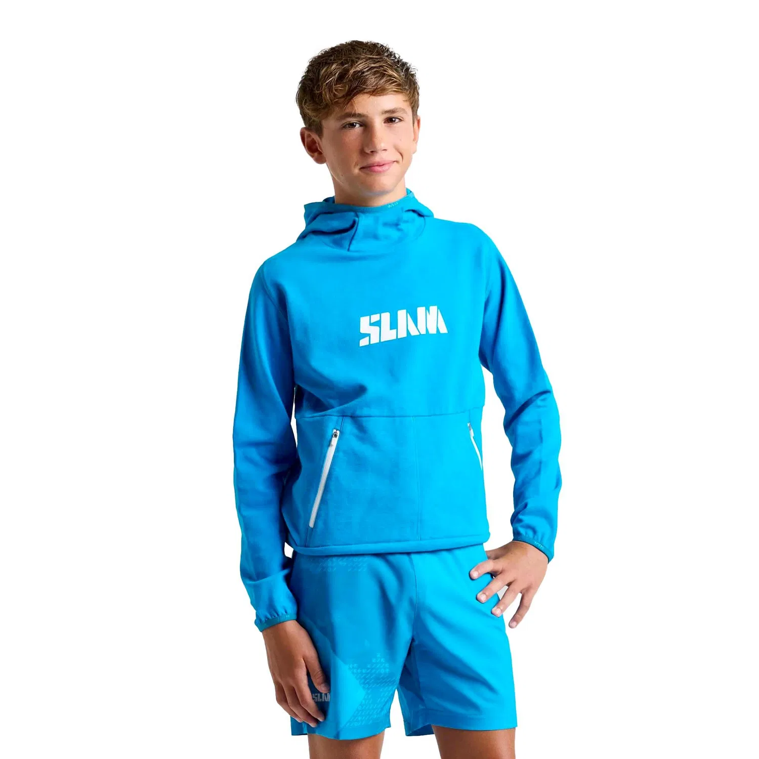 Детское худи с капюшоном Slam Graphic Jr Hoodie Sweatshirt Slam, Цвет: BLAU