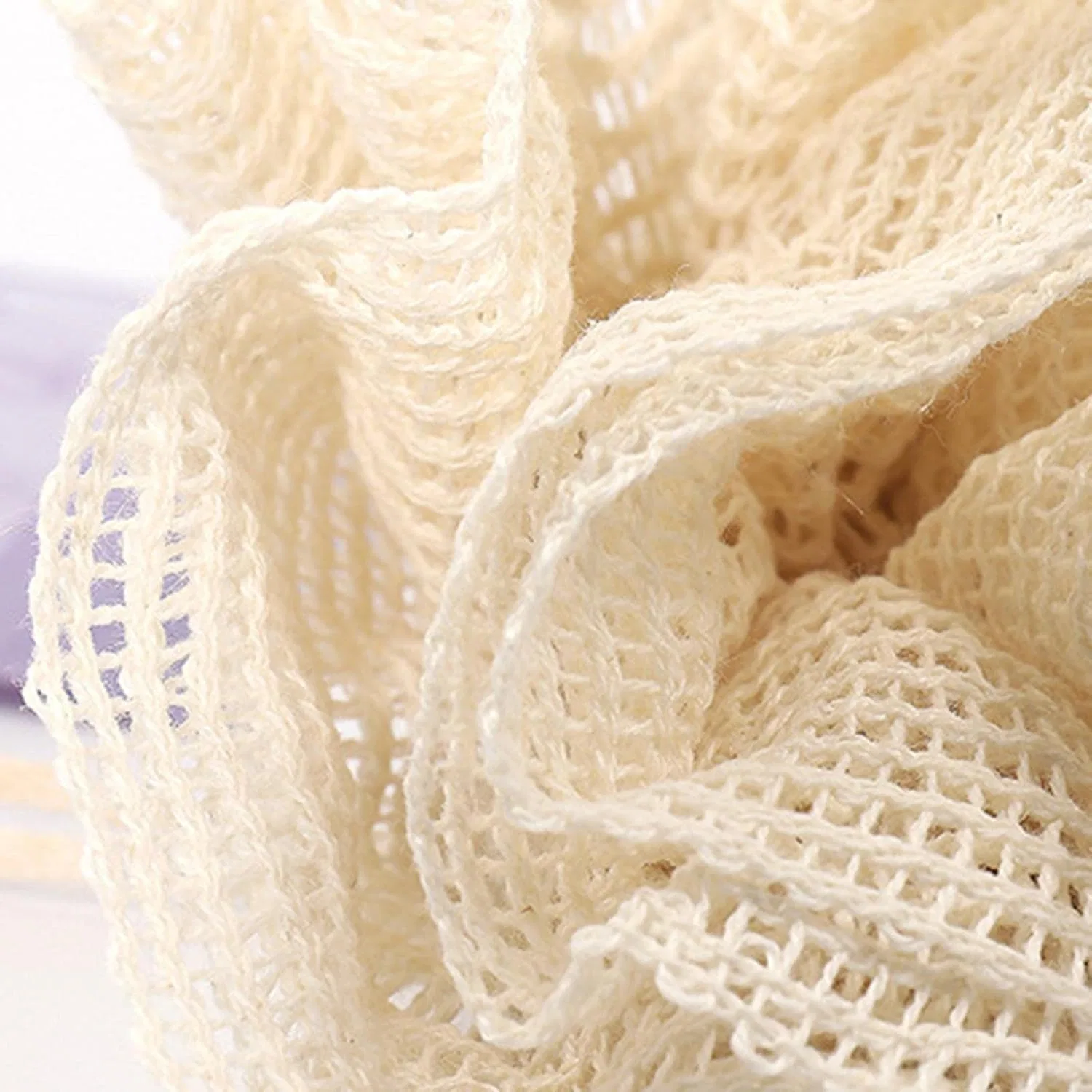 Скраб-мочалка для душа, Sisal Luffa Schwamm, Woideklu, 1 шт, 19,5x14,5 см — фото 3