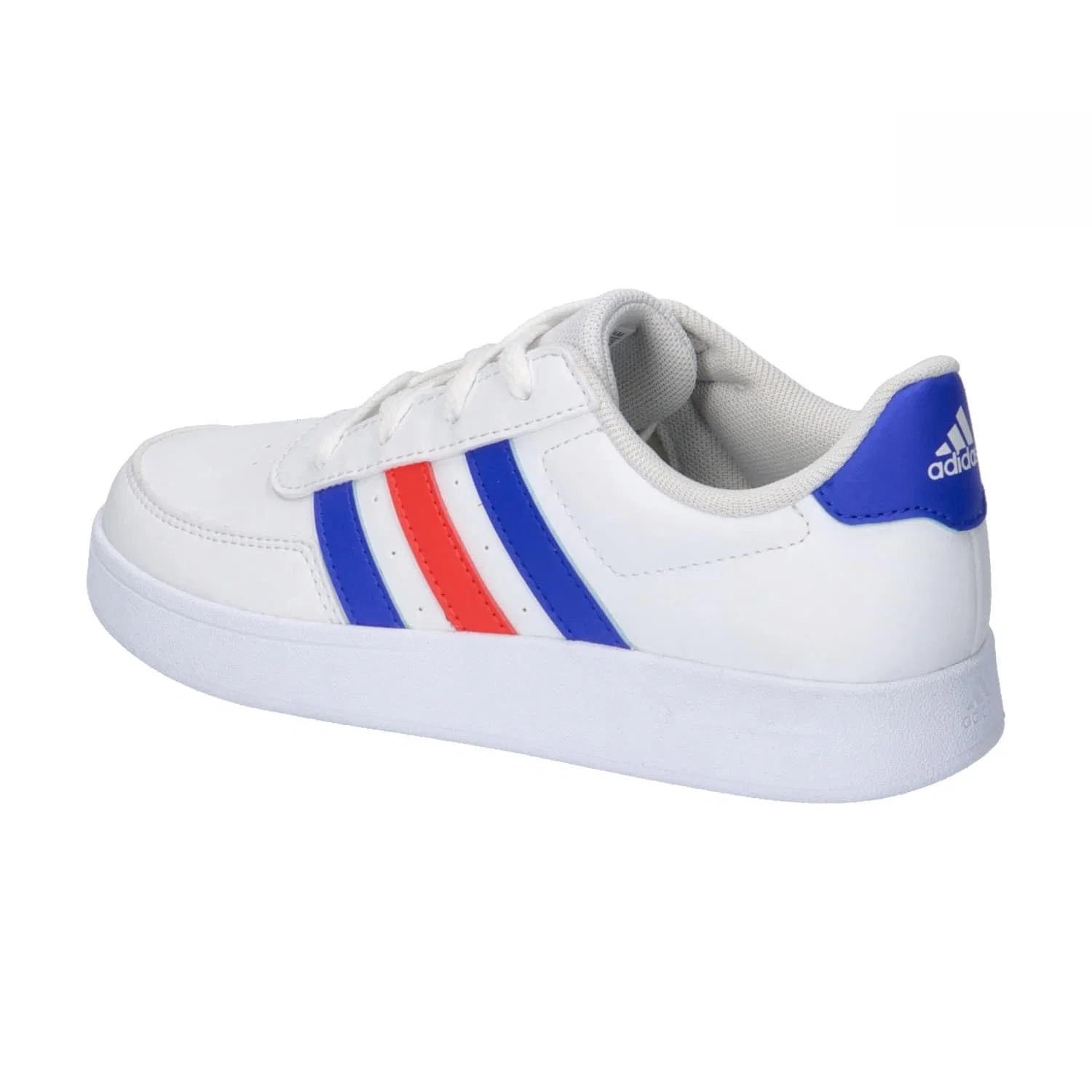 Детские кроссовки для мальчиков с принтом Breaknet Lifestyle Court Lace Adidas, Cloud White Lucid Blue Bright Red — фото 3