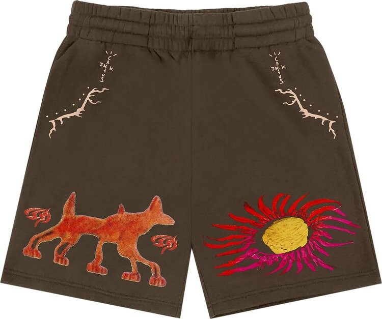 

Шорты Cactus Jack by Travis Scott Sun Shorts 'Brown', коричневый