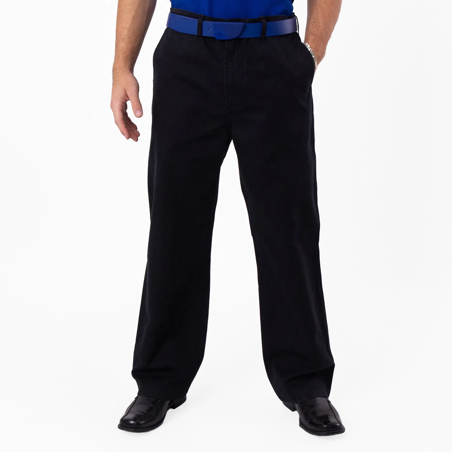 Брюки прямого кроя Straight Hem Trousers Burberry, Black