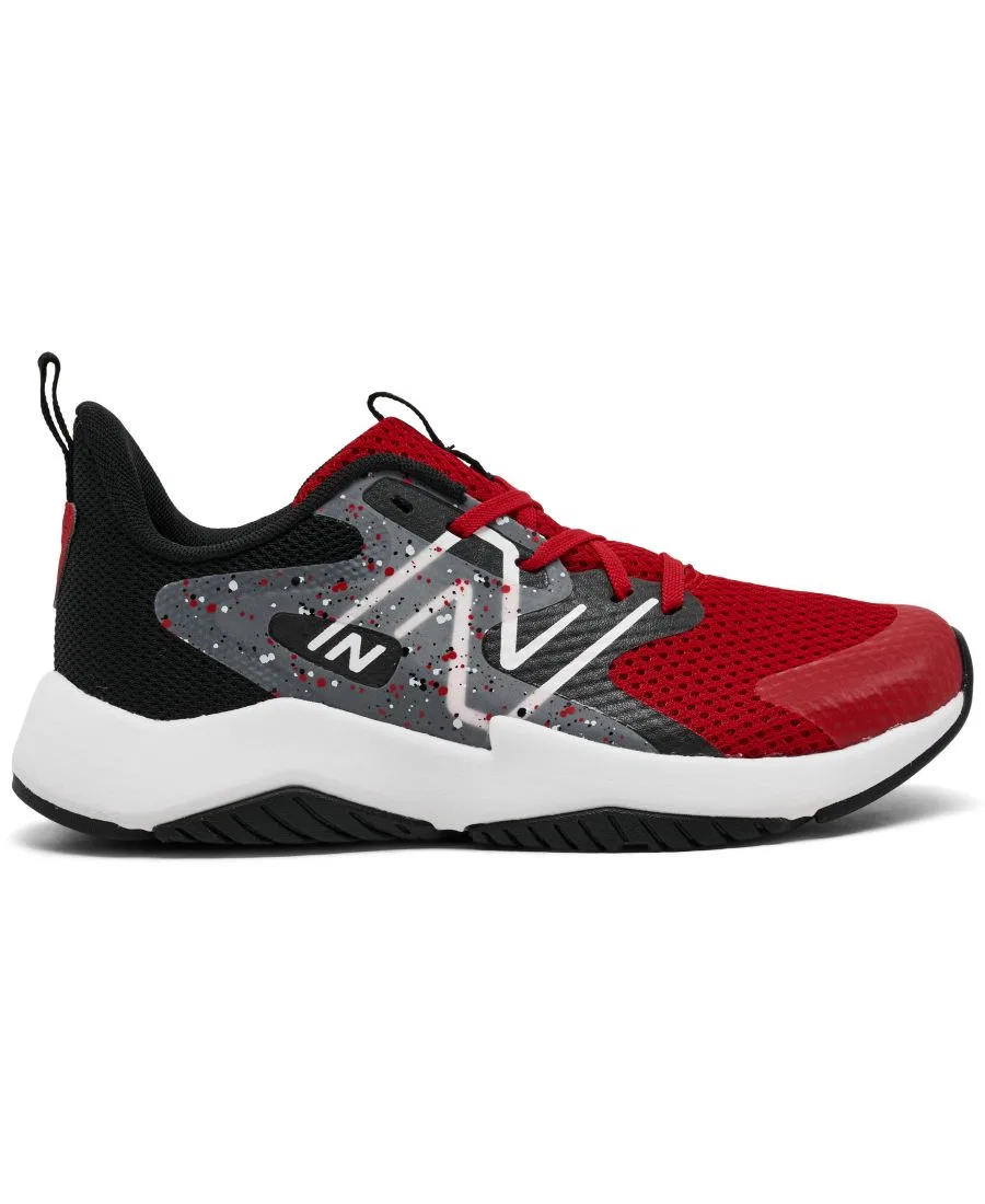 Кроссовки с сетчатым верхом Rave Run V2 New Balance, Red Black Cement — фото 2
