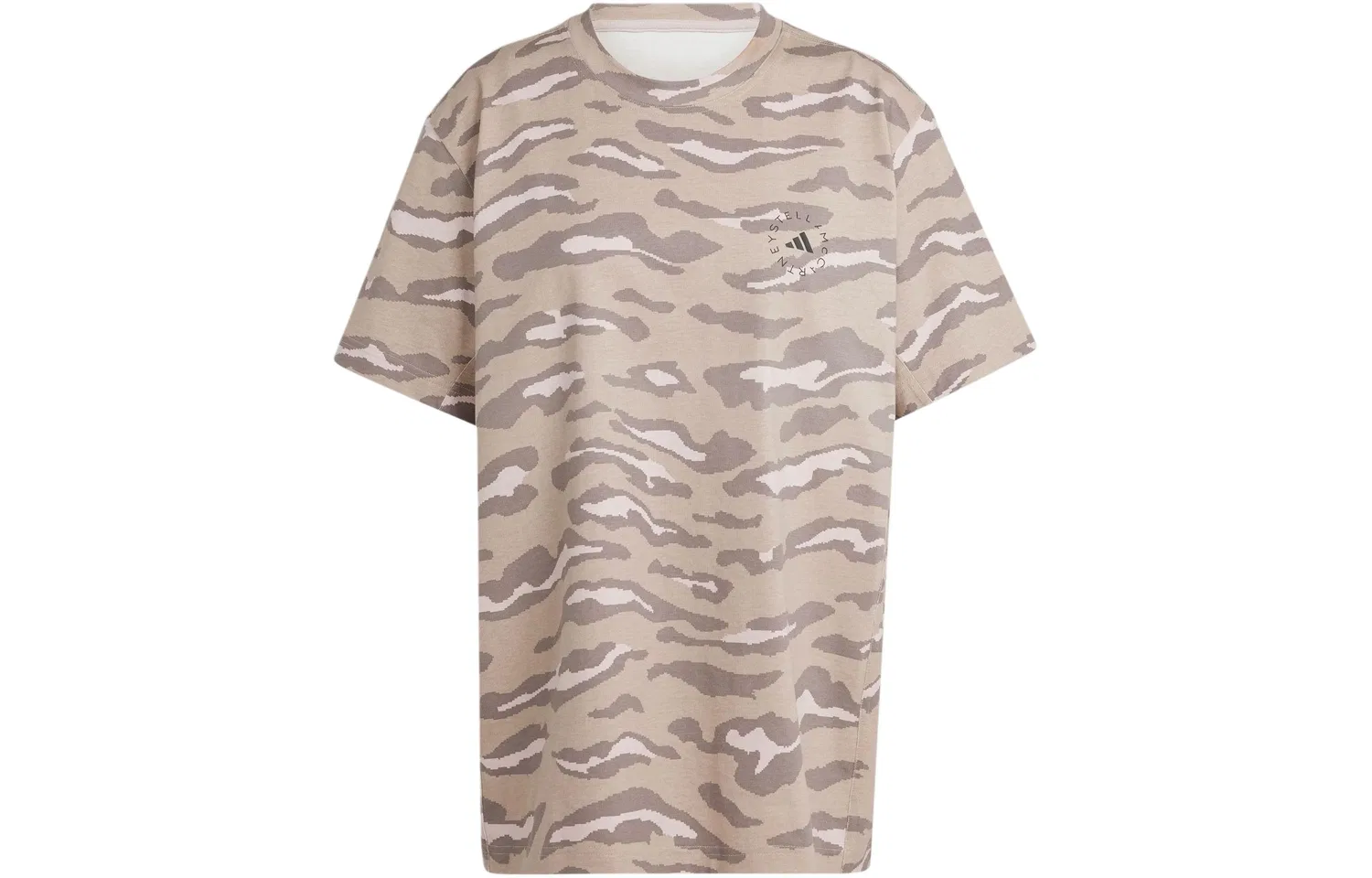 Футболка с опущенным плечом, Drop Shoulder Sleeve, Adidas, Shadow Khaki Brown