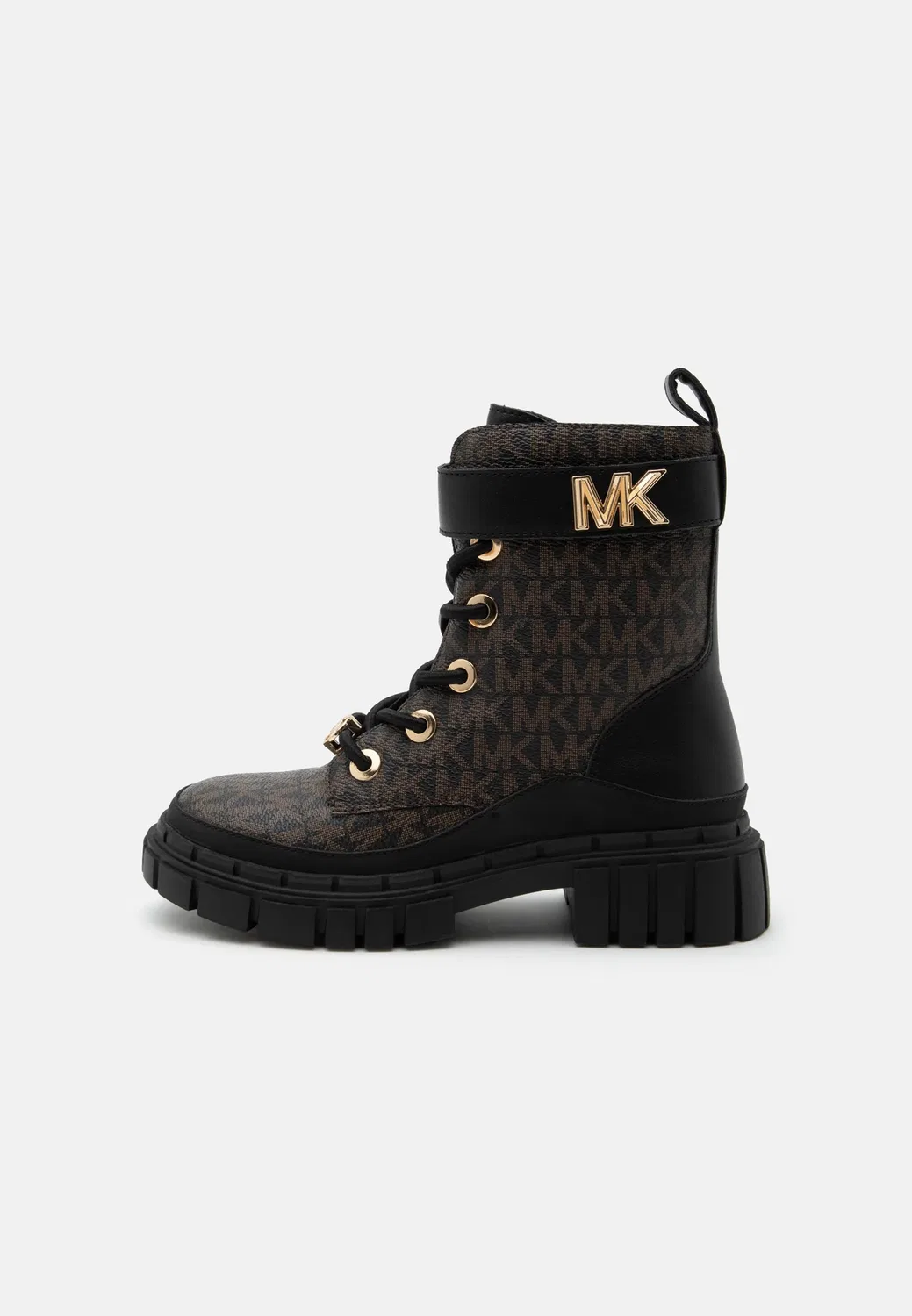 Детские и подростковые ботильоны Blake на шнуровке Michael Kors Kids, Brown/Butternut/Black