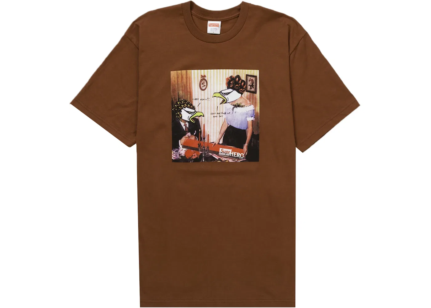 Мужская футболка с принтом Supreme ANTIHERO Curbs Tee, Brown