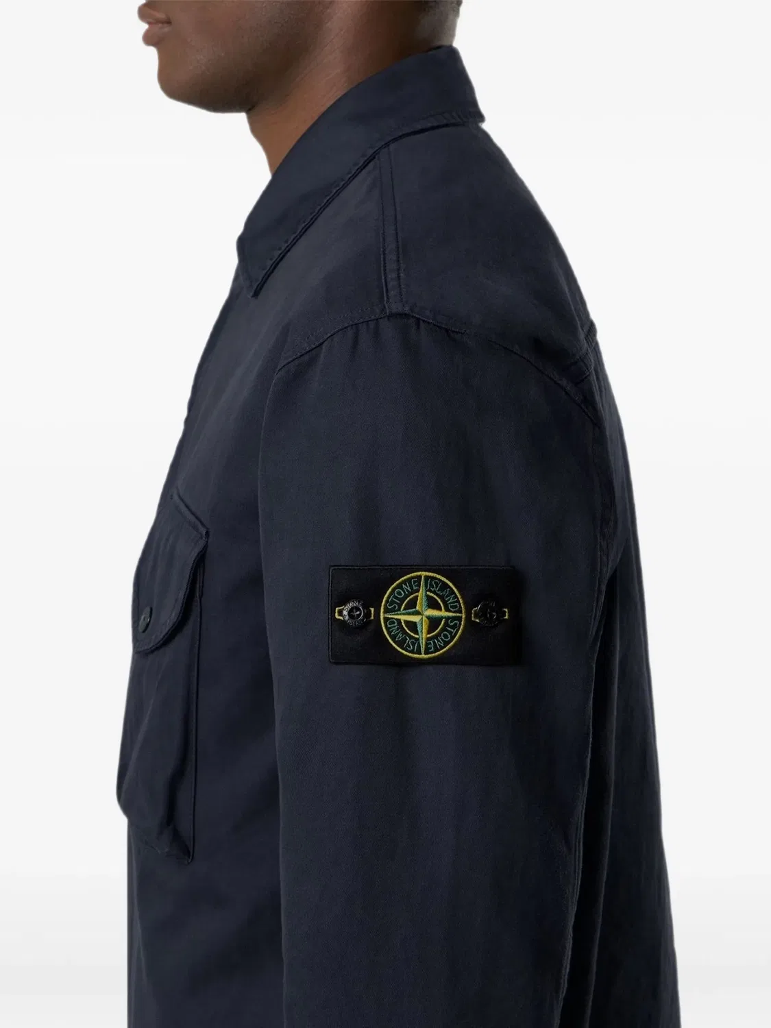 Stone Island Рубашечная куртка Compass синий — фото 4