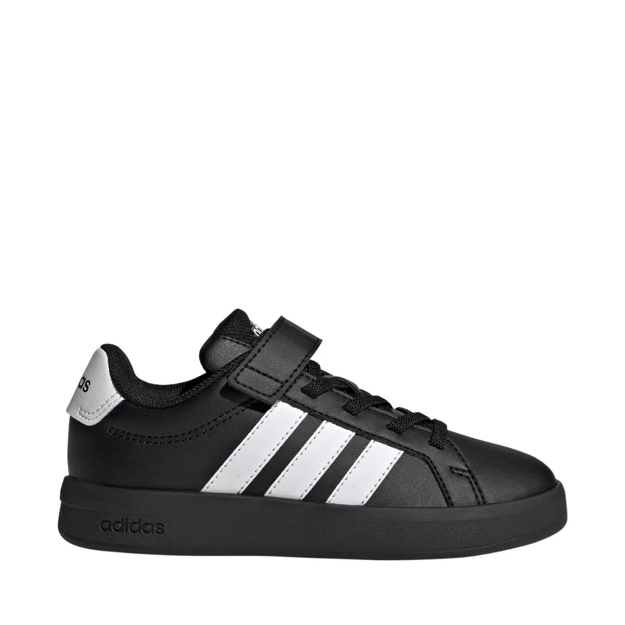 Детские кроссовки с липучкой Grand Court 3.0 Adidas, Schwarz Weiss