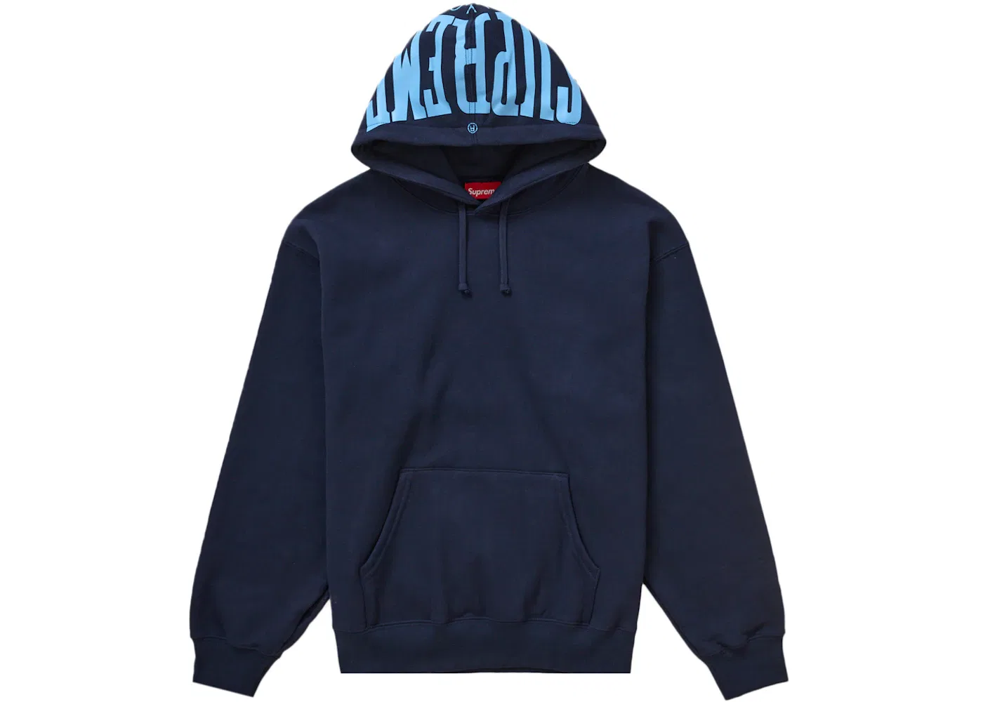 Мужская худи с капюшоном Supreme Warm Up Hooded Sweatshirt SS24, Navy