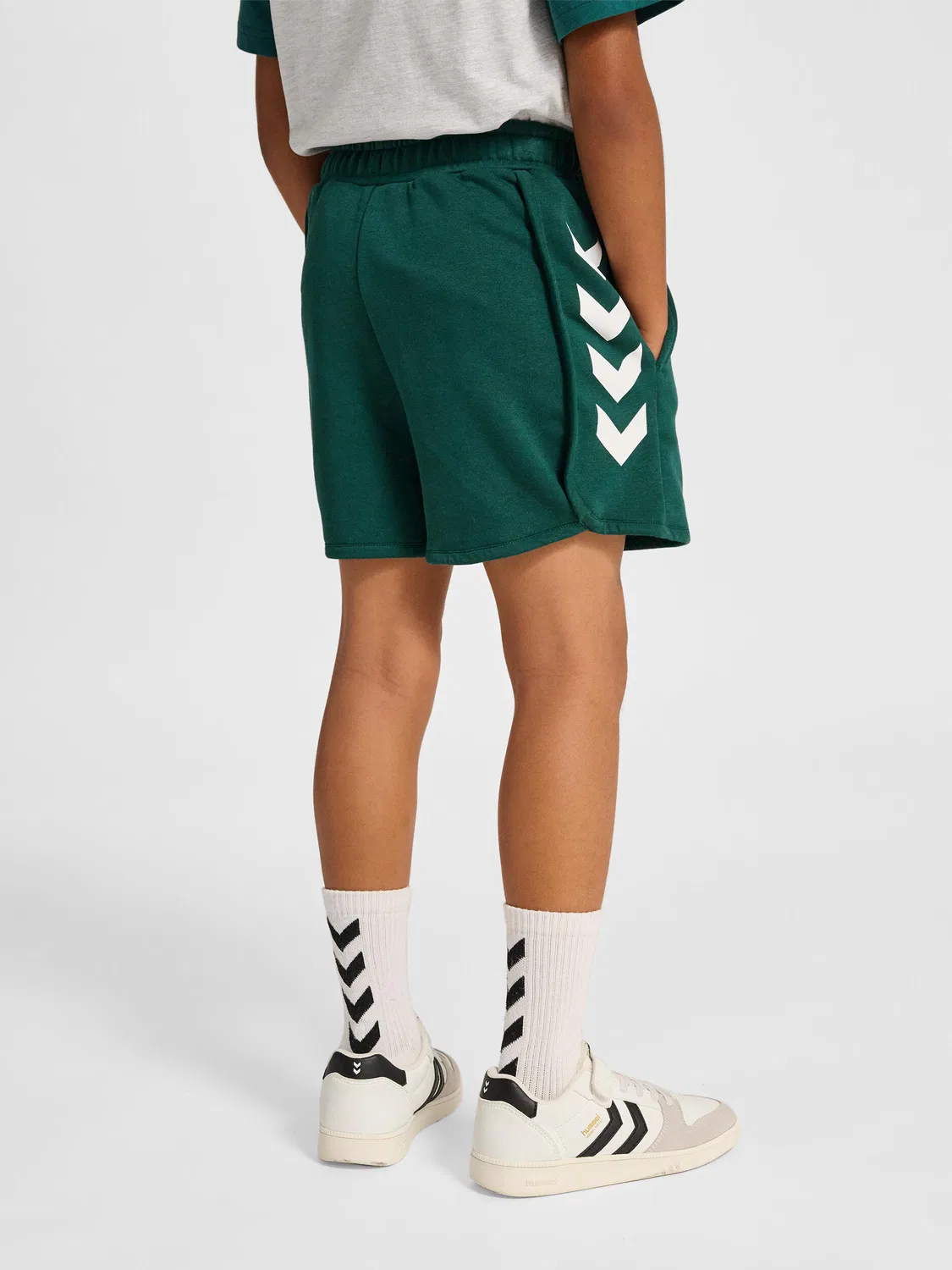 Детские шорты свободного кроя Hmljr Loose Hummel, Цвет: Dunkelgrun — фото 2