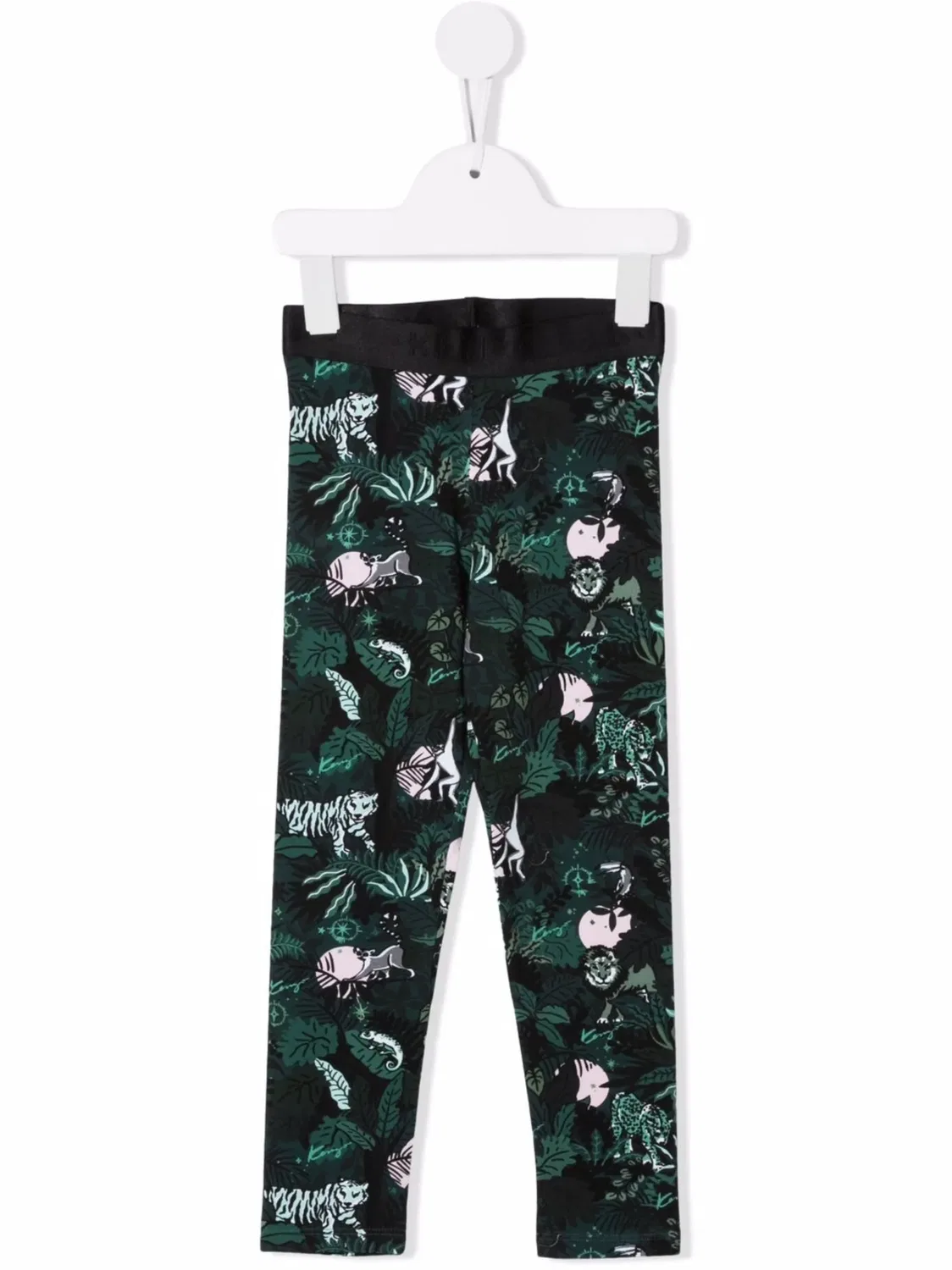 Леггинсы с принтом Jungle Kenzo, зеленый