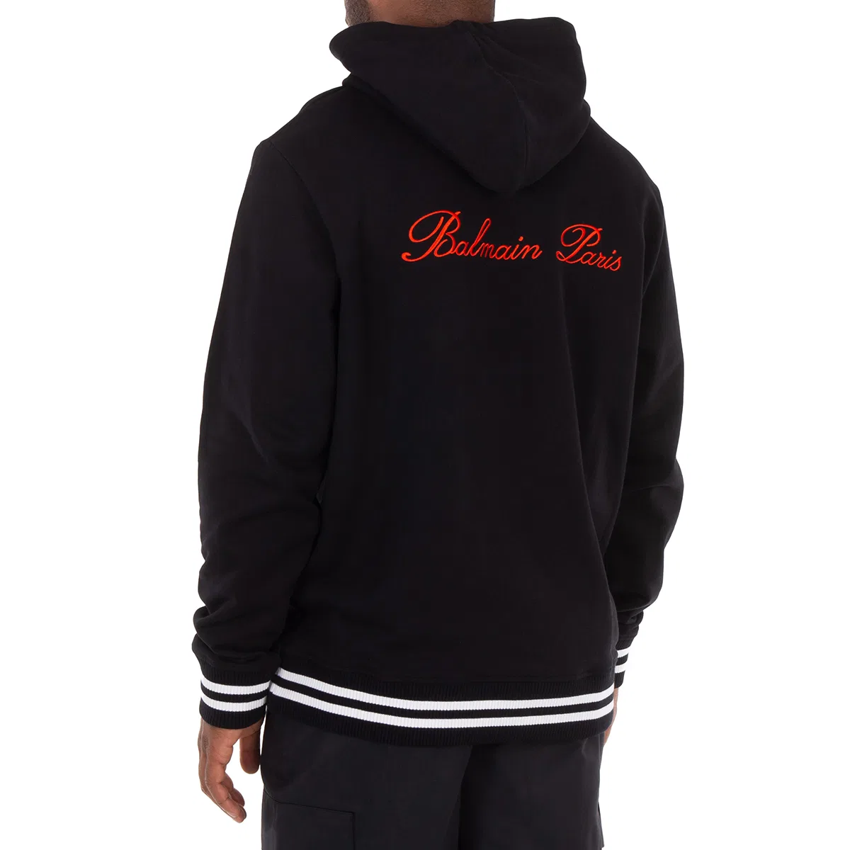 Худи с вышивкой Signature Balmain, Black — фото 3