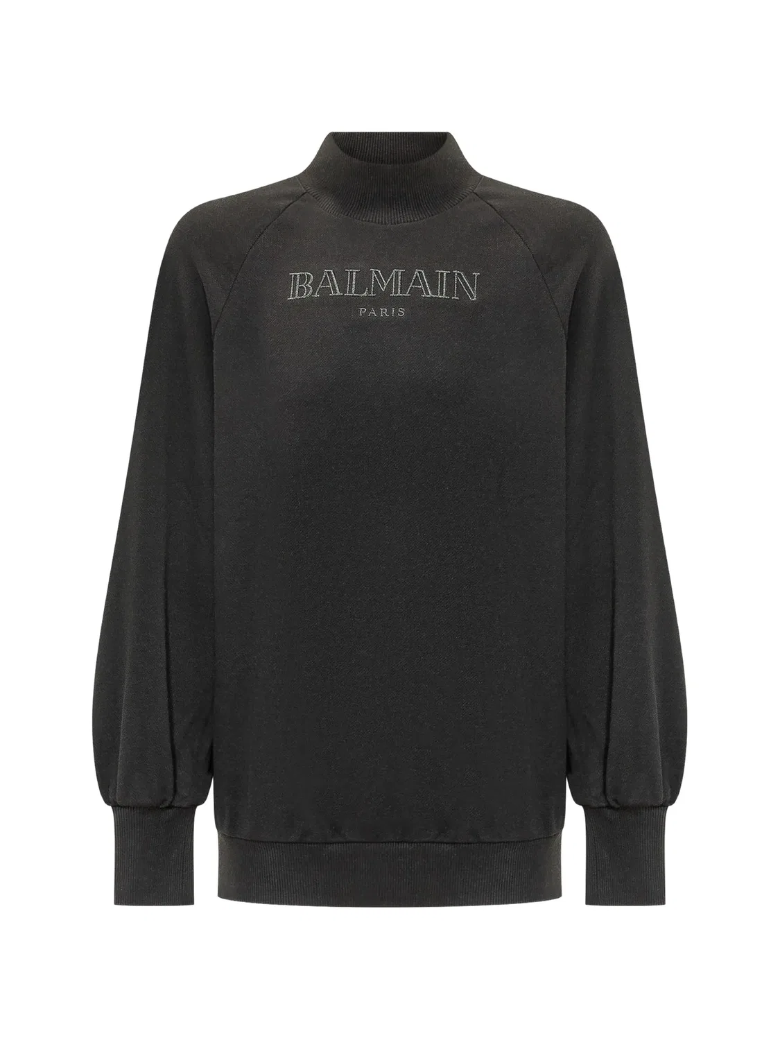 Balmain Свитшот с вышитым логотипом, черный