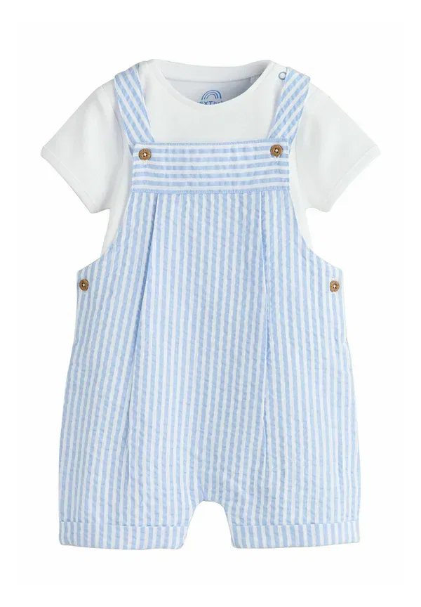 Комплект из топа и боди с коротким рукавом, хлопок, Regular fit set, Next stripe, синий