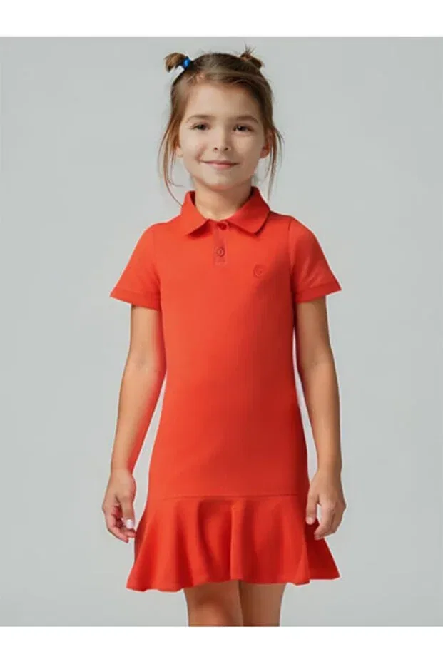 Детское платье для девочек хлопковое Minojoy, Coral