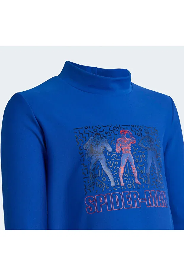 Детская футболка для девочек с длинным рукавом Adidas, Blue — фото 4
