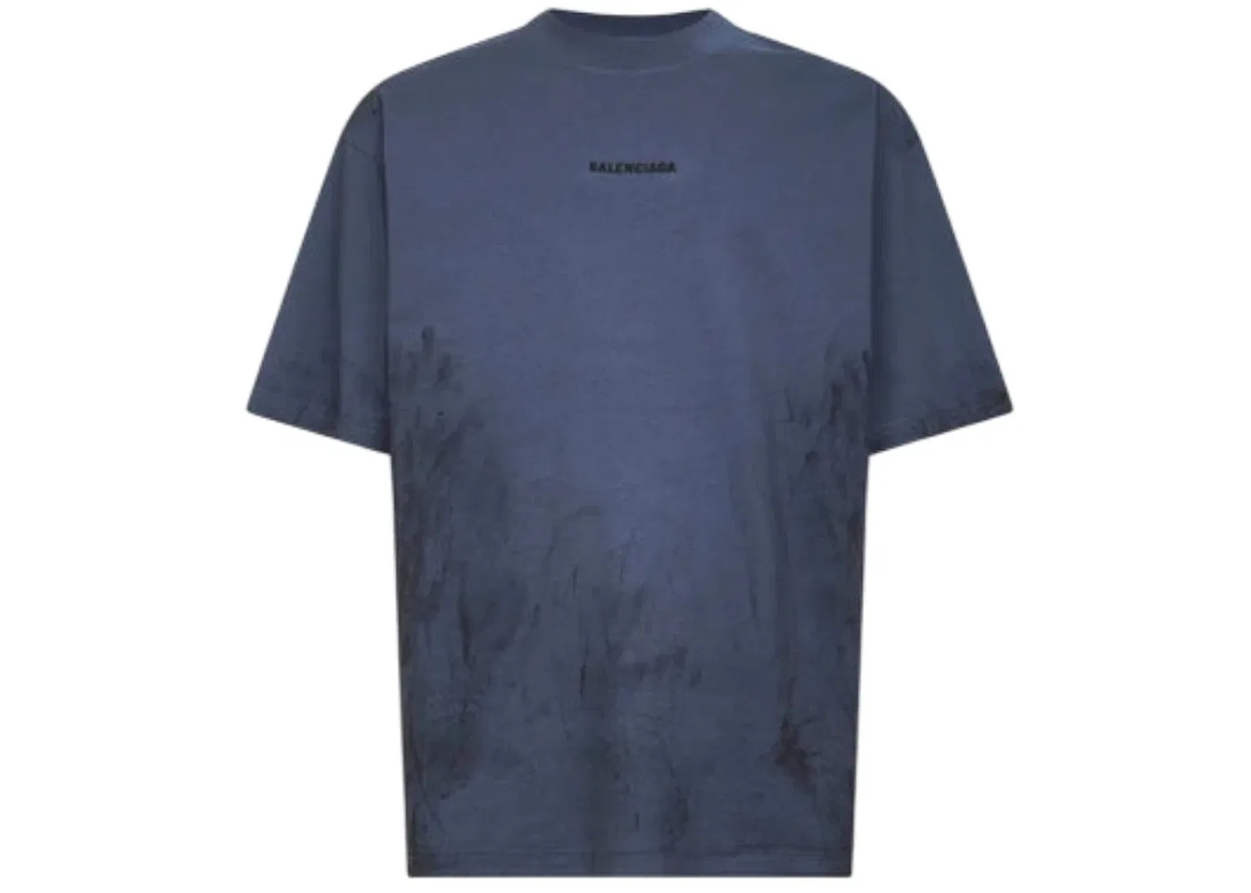 Мужская футболка с принтом Balenciaga T-shirt, Faded Dark Blue Black