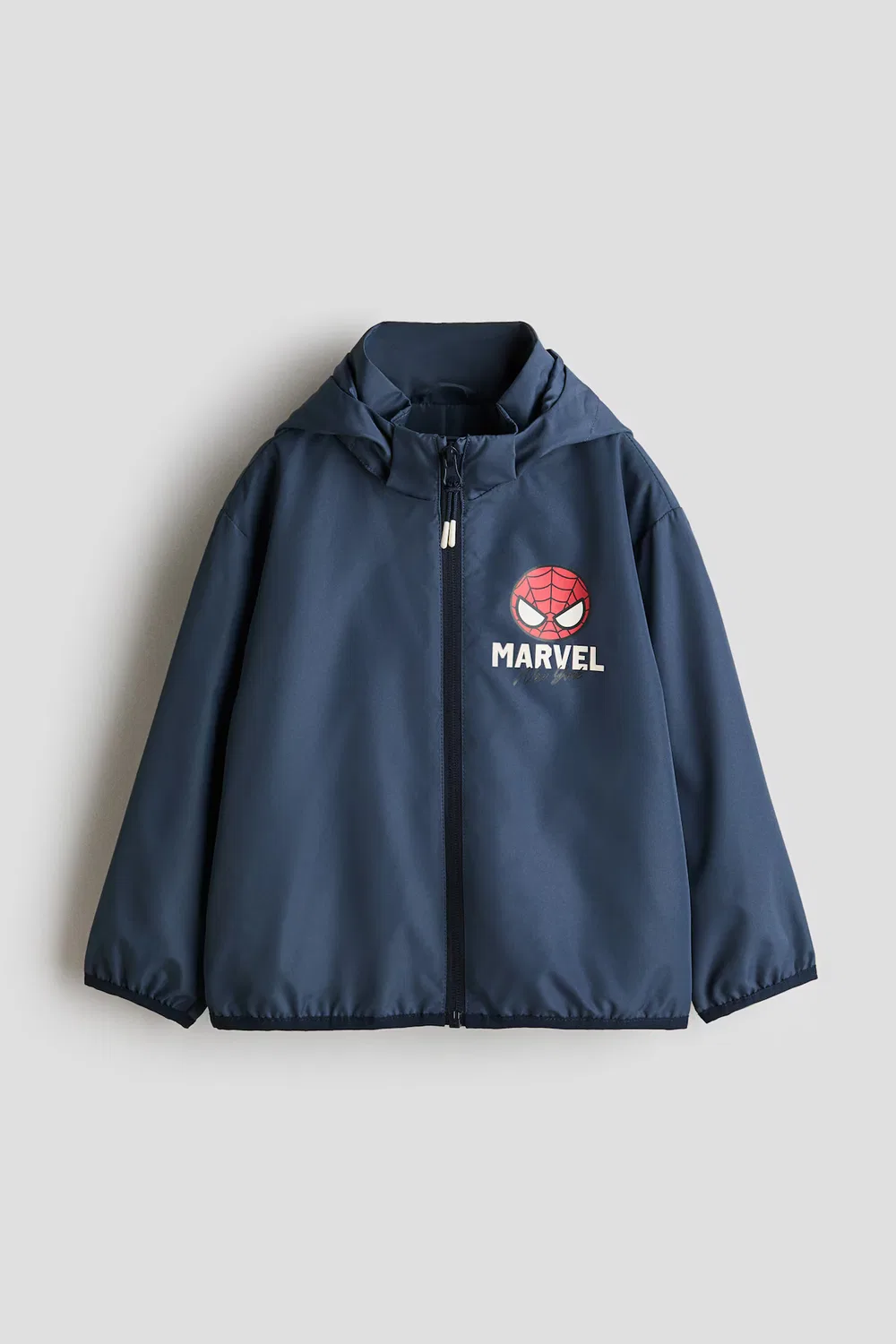 Ветровка с капюшоном и декоративными элементами H&M, Dunkelblau/Marvel