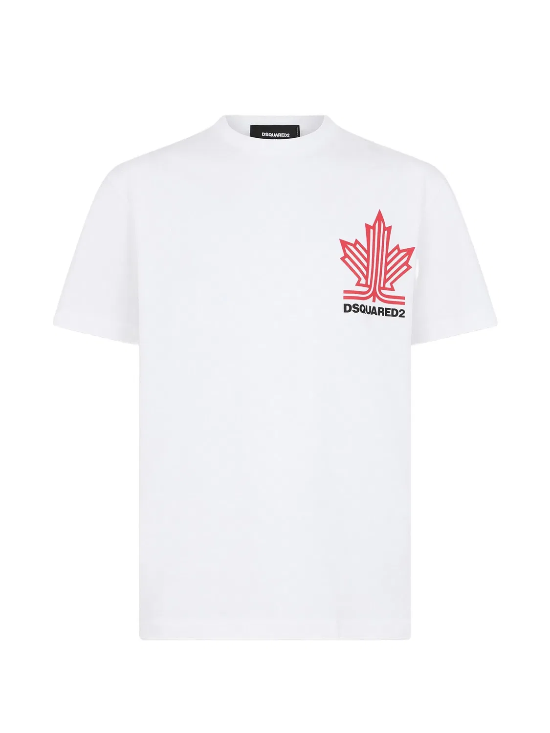 Футболка Ski Leaf из хлопка DSQUARED2, белый