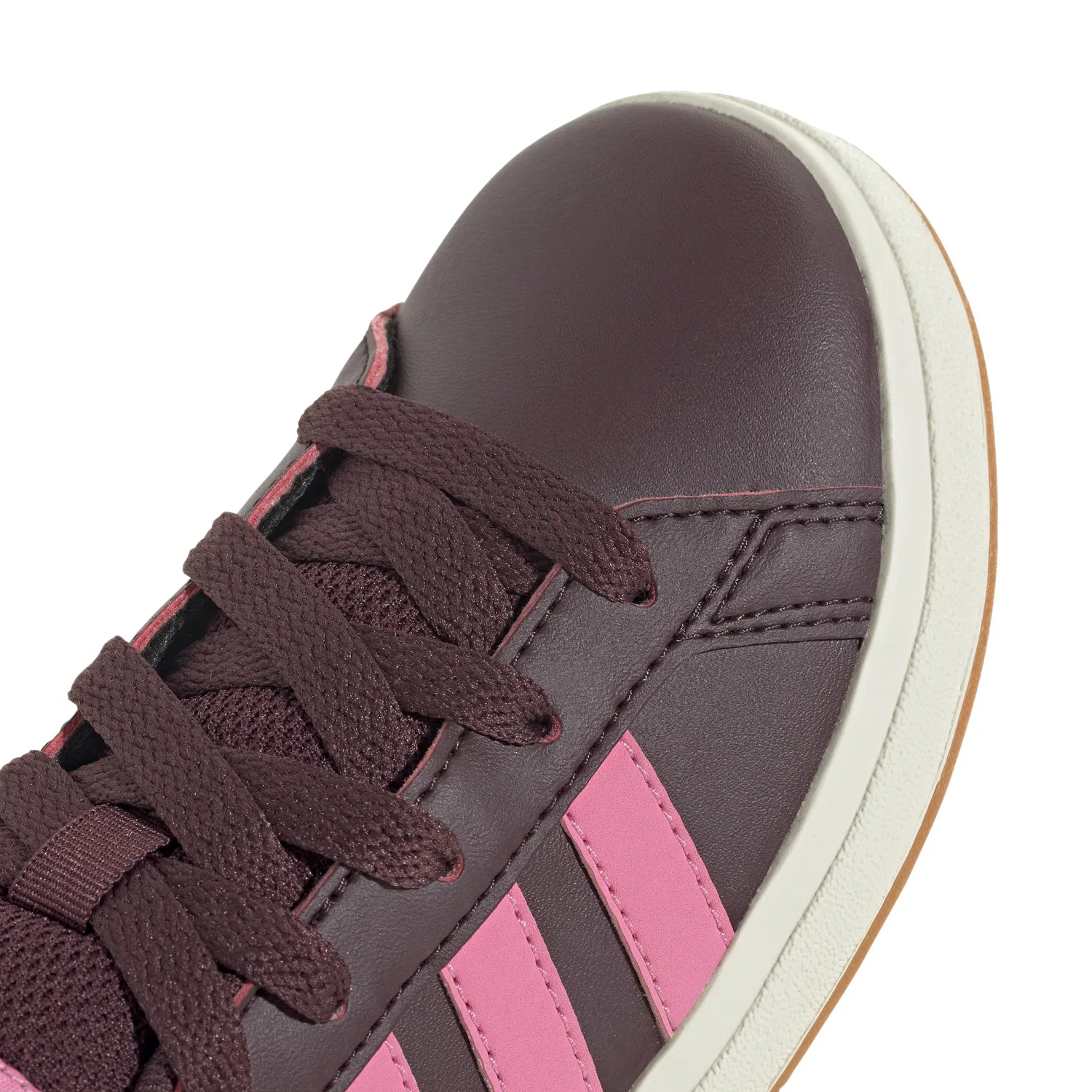Детские кроссовки для девочек с полосками Superstar El I Gymnastics Shoe Adidas, Aurora Ruby Bliss Off Pink White — фото 2