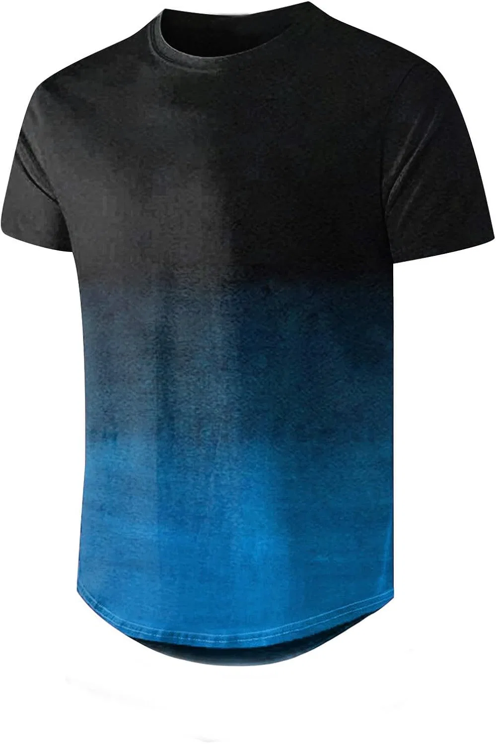 Мужская футболка с градиентным контрастом Slim Fit, Blue — фото 3