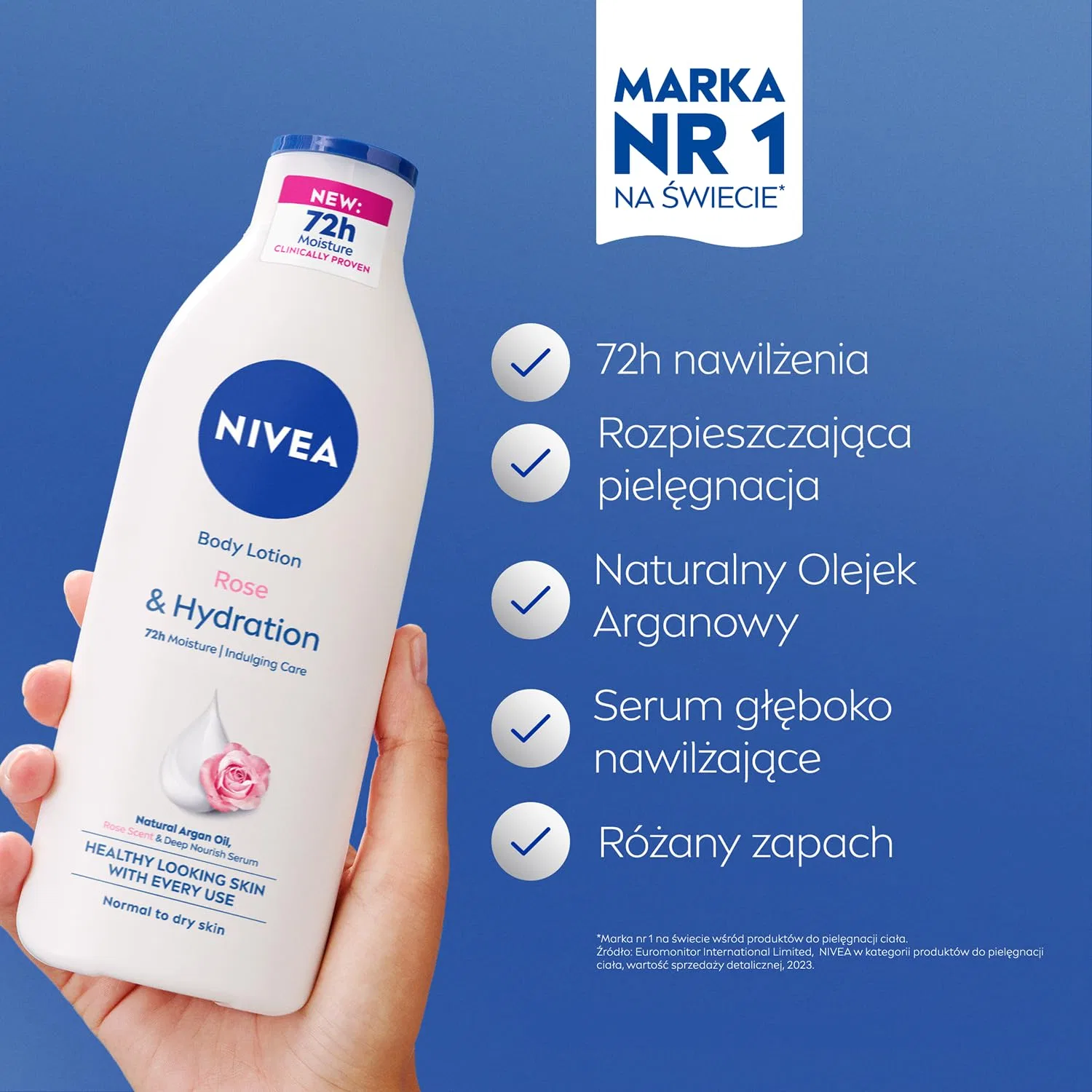 Увлажняющий лосьон для тела NIVEA Rose Touch с аргановым маслом 400 мл Nivea — фото 3