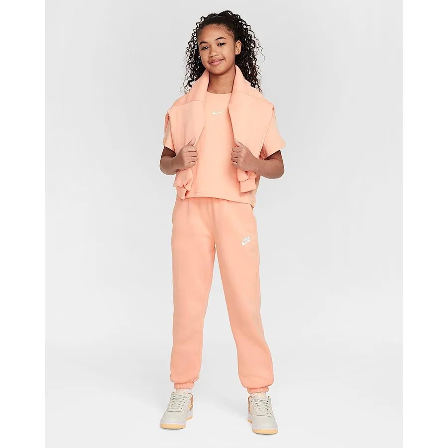Спортивные штаны свободного кроя с флисом Nike Sportswear Club, Оранжевый — фото 3