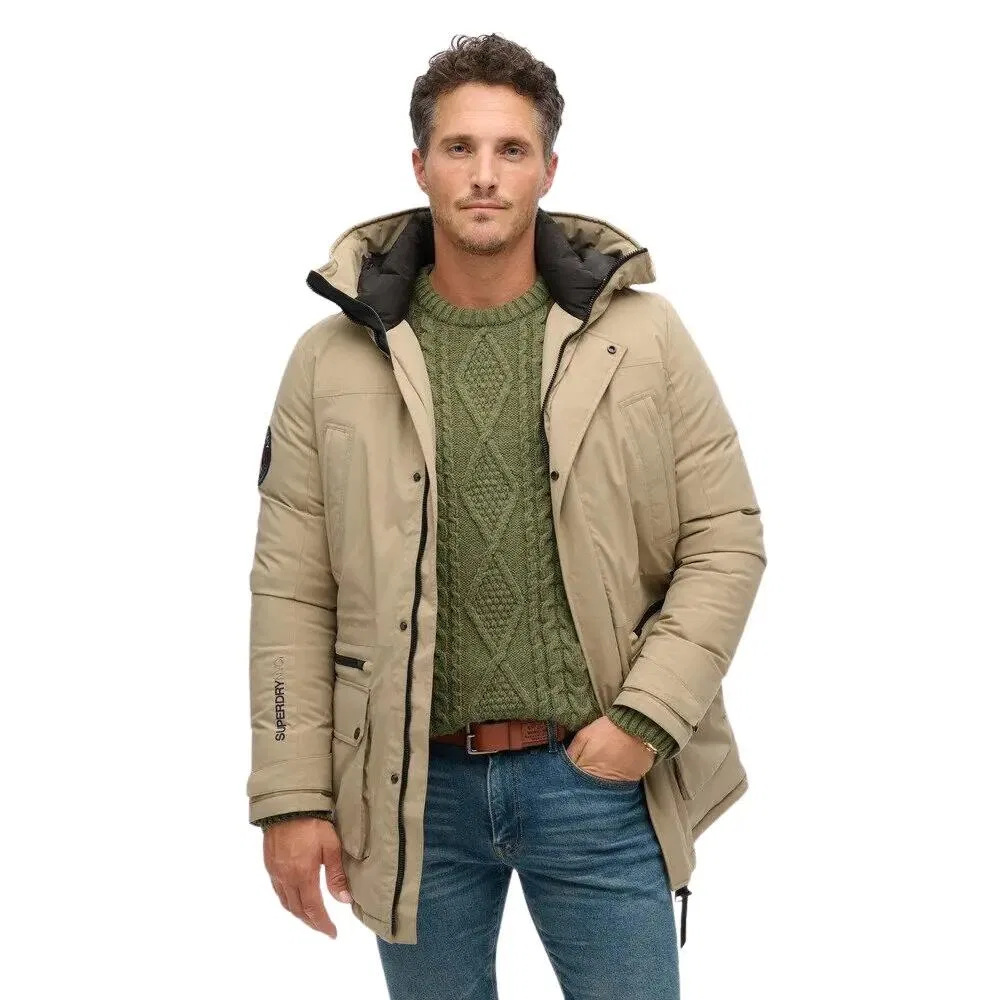 Женская утепленная парка City Superdry, Braun — фото 2