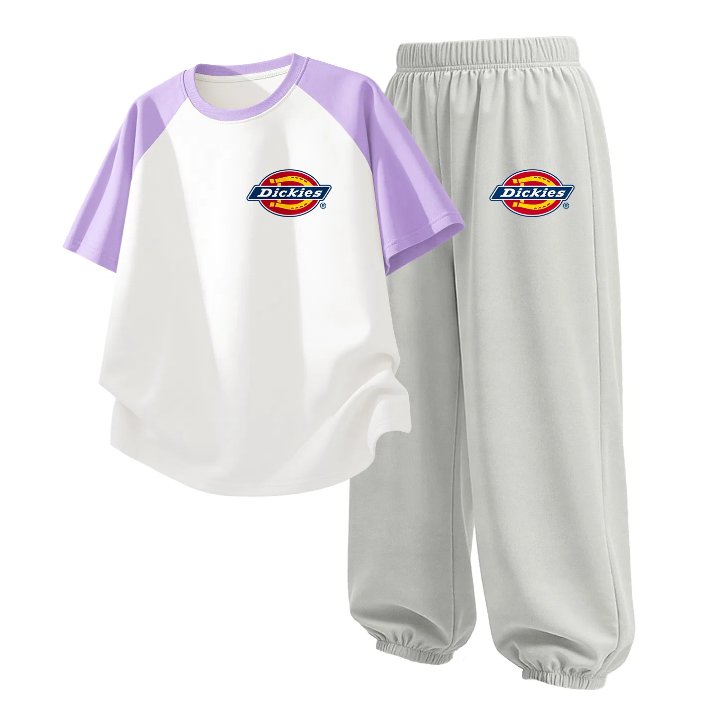 Детский спортивный комплект из двух предметов S Logo K Purple White+S Logo K Glacier Gray Dickies, Purple White/Glacier Gray