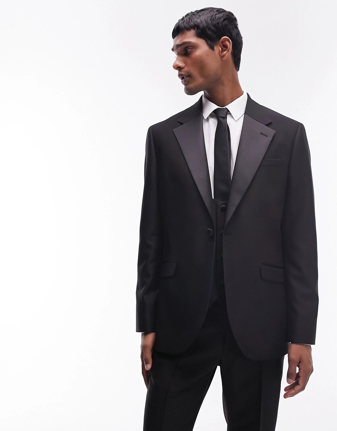 

Пиджак Topman Tuxedo With A Fitted Cut, черный