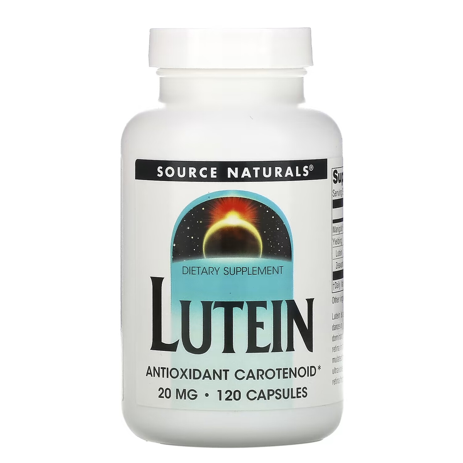 

Source Naturals Лютеин 20 мг, 120 капсул