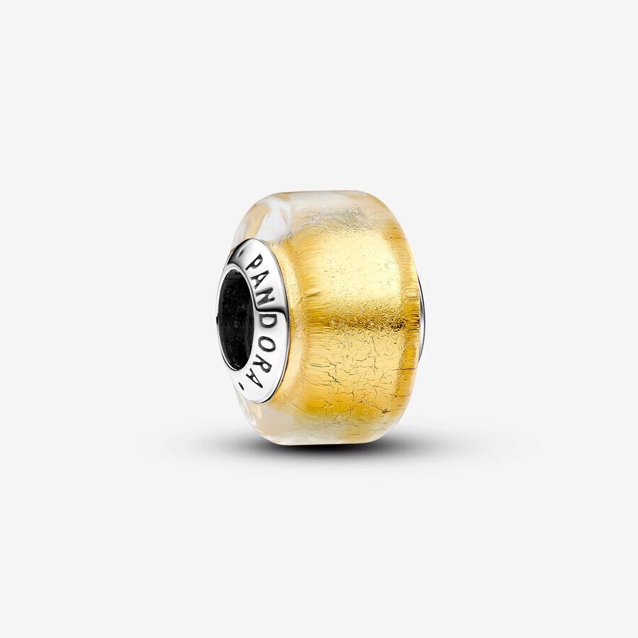 

Шарм Pandora Mini Murano Glass, серебро/желтый