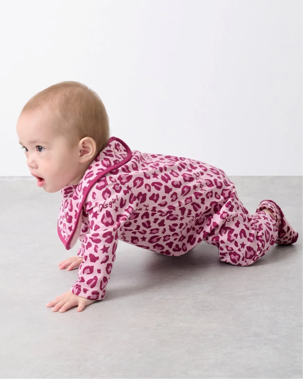Детский комбинезон-боди с камуфляжным принтом X-girl Stages, Khaki — фото 4