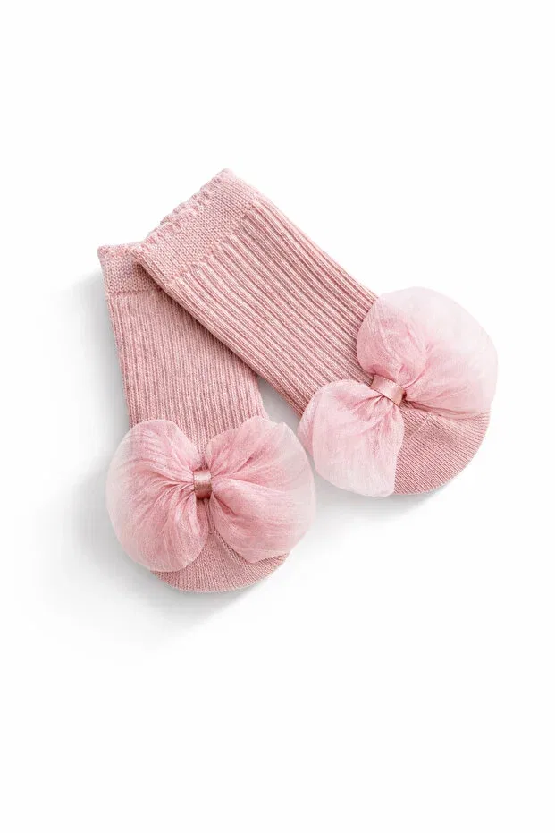 Детские носки для девочек с бантом Sugar Pop, Pink