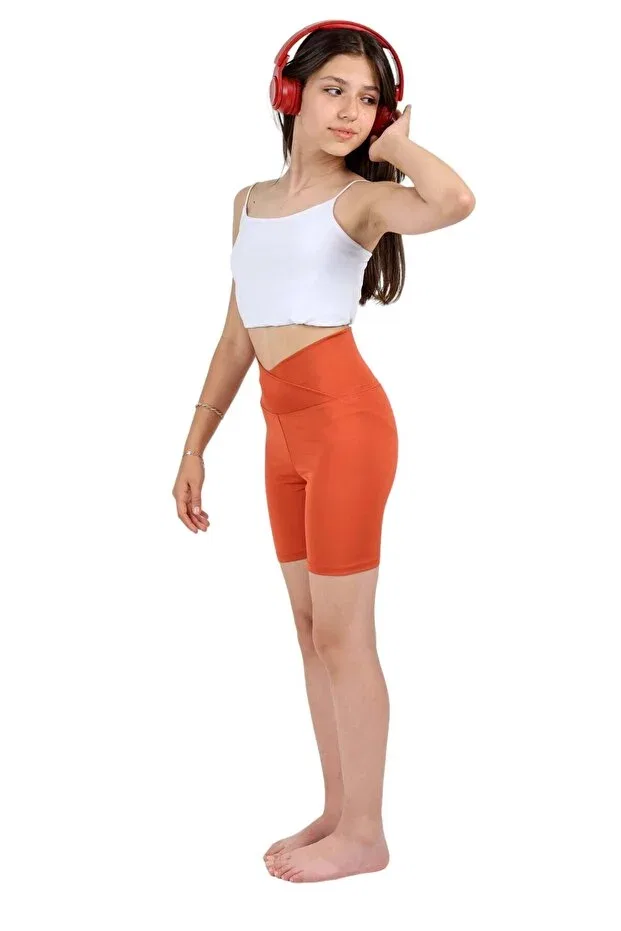 Детские леггинсы для девочек с высокой талией Sportswear Erdem Kids, Tile — фото 3